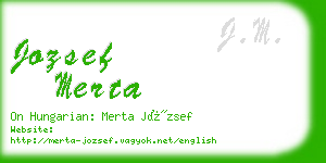 jozsef merta business card